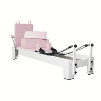 Pilates Reformer Light Wood Tall for Home and Yoga Studio